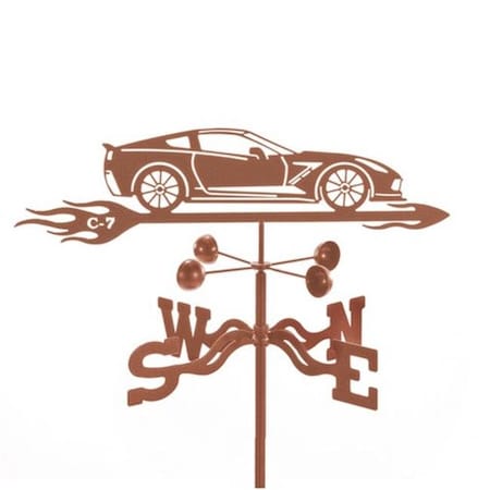 Ez Vane EZ Vane EZ1016-DK Corvette C7 Car Weathervane with Deck Mount EZ1016-DK